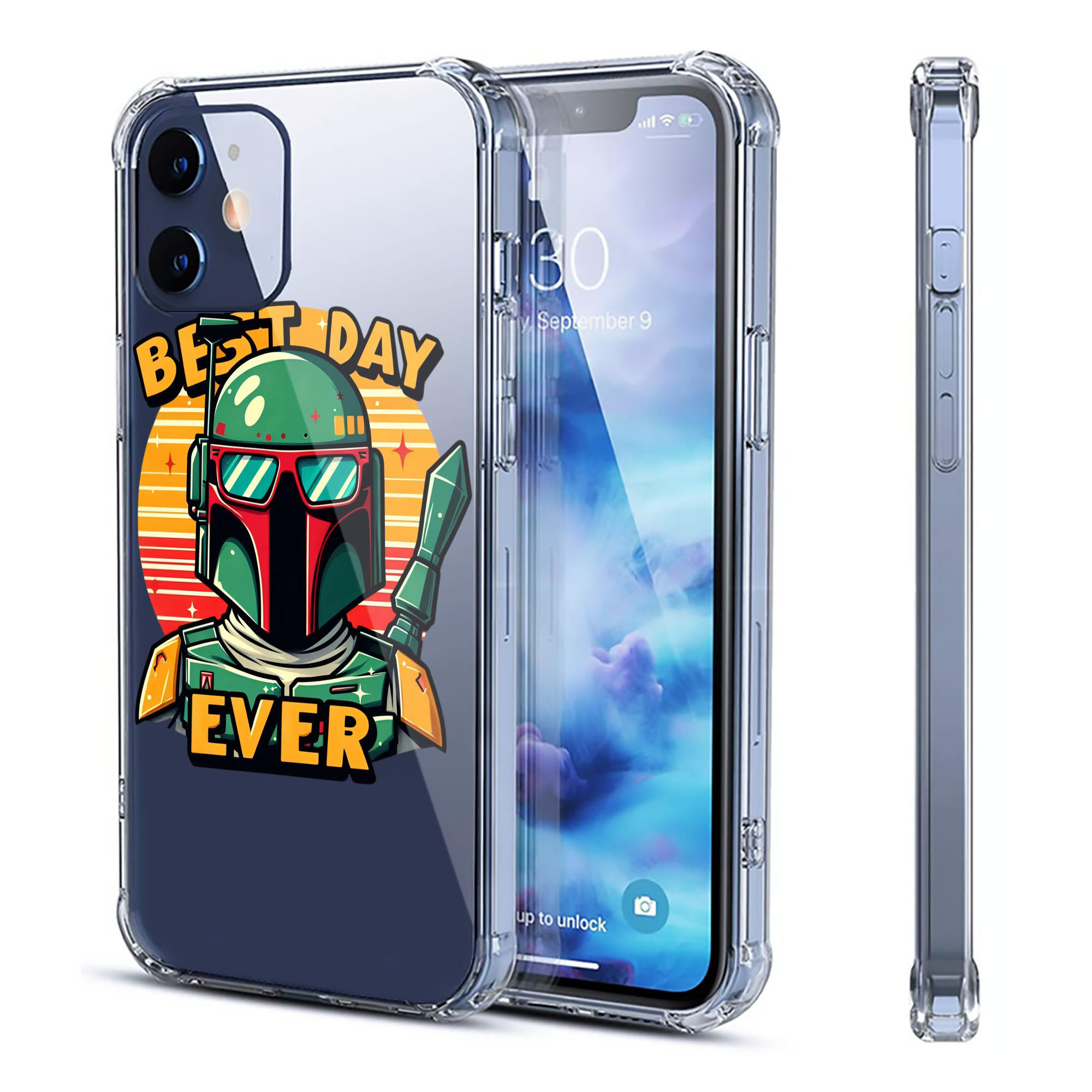 （画像用） スター・ウォーズ Star Wars 【iPhone 12シリーズ対応】透明スマホケース（クリアソフトケース）